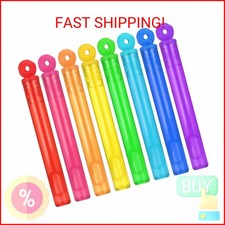 32-Piece 8 Colors Mini Bubble Wands Assortment Party Favors Toys for Kids Child,