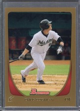 2011 Bowman #118 Chris Coghlan Gold Florida Marlins  (MB)