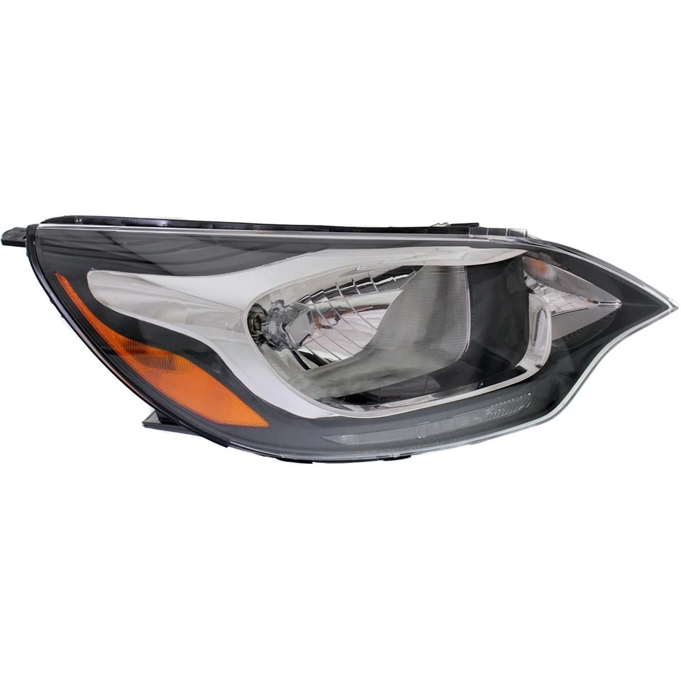 Headlight Set For 2012-2017 Kia Rio Sedan Left and Right Black Housing 2Pc - Image 3 of 4