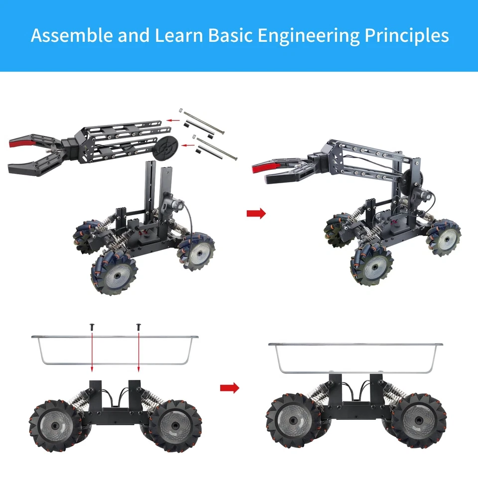 Robotic Arm Kit, STEM Toys for Boys Age 8-12, 3 in1 Electronic Robotic Arm/Tr... - Image 3 of 4