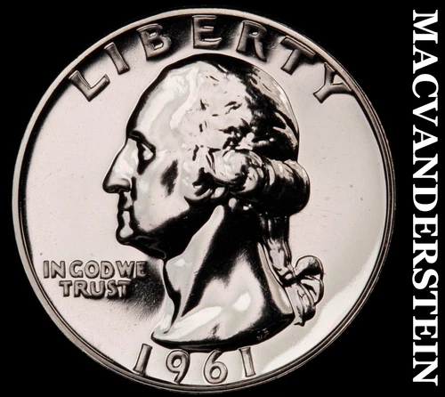 1961 Washington Quarter-Choice Gem Proof Lustrous No Reserve #i2629