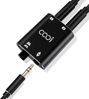 3.5mm Stereo Audio Switcher1 In 2 Out /2 In 1 Out With 3.5mm Audio Cable 2 Por