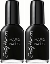 Sally Hansen Hard as Nails Color, 0.45 Fl Oz (Pack of 2), 880 Black Heart