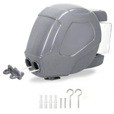 30m Grey Retractable Washing Line - Easy Drying, Space-Saving