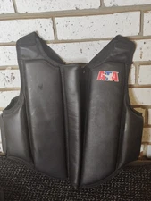 ATA Youth Child LARGE Taekwondo Martial Arts Sparring VEST Chest Protector Black