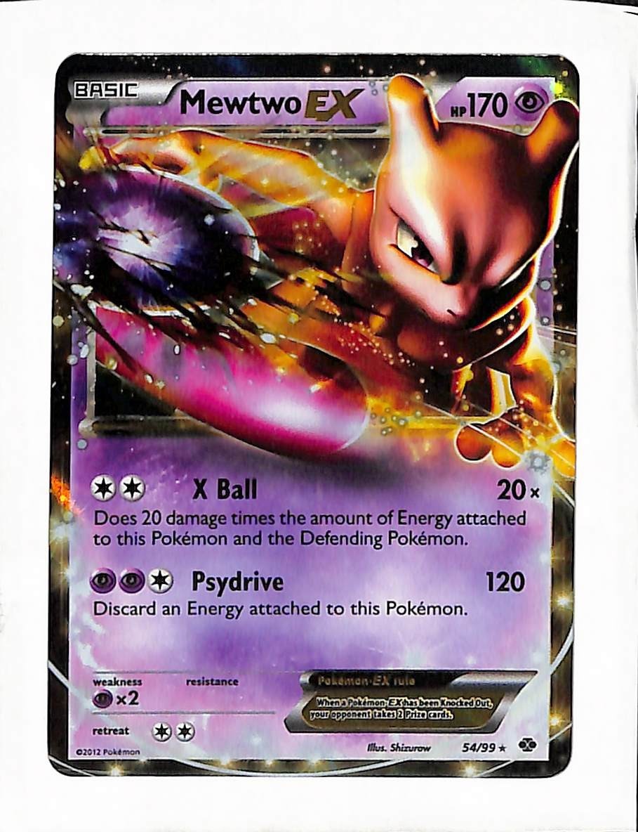 Pokemon BW Next Destinies Mewtwo EX - NM #54/99