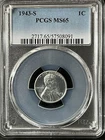 1943-S  1C  Lincoln Wheat One Cent  PCGS MS65  57508091