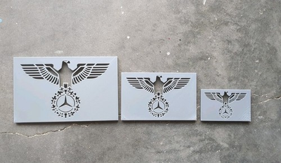 #ad #ad German WW2 Mercedes Eagle Logo Stencil Set 3 Sizes $25.00