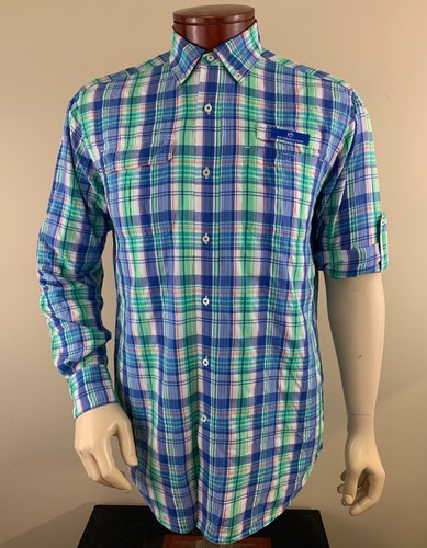 SOUTHERN TIDE Men's Shore Shot Long Sleeve Vented Fishing Shirt Size M
