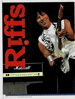 JEFF BECK - 2010 - Music Print Ad Photo #2
