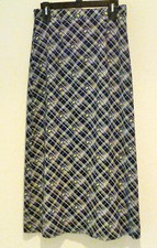 Women's Sag Harbor Straight Skirt, Back Zipper, Side Elastic Waist, Size Small