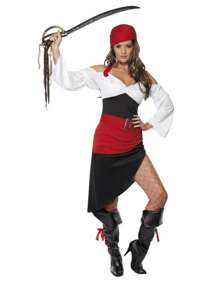 Sexy Sassy Pirate Wench Costume Medium