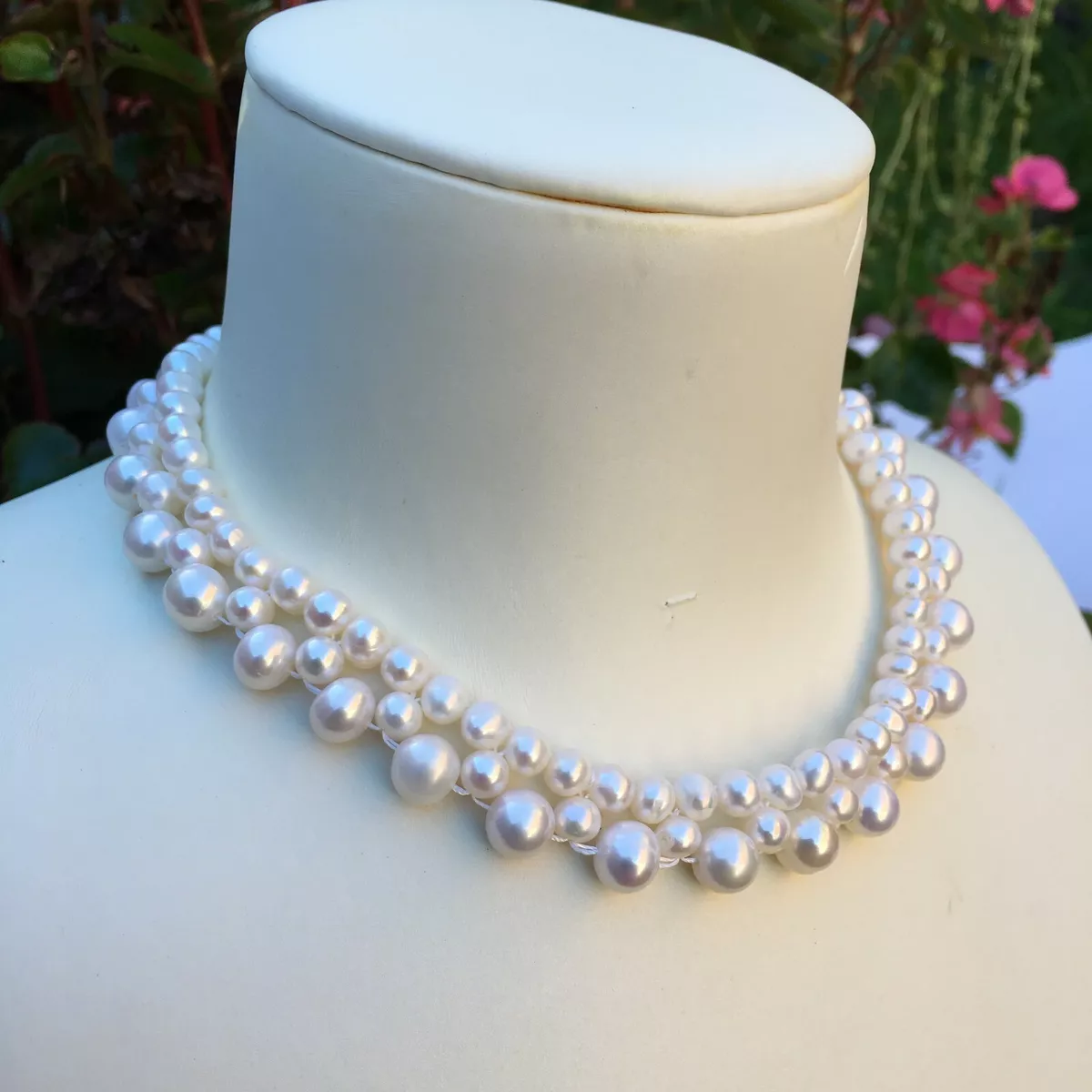 Freshwater pearl necklace choker deals