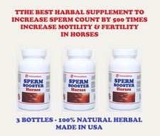 INCREASE SPERM BOOSTER IN HORSES - FERTILITY REPRODUCTION - MADE IN USA