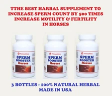 INCREASE SPERM BOOSTER IN HORSES - FERTILITY REPRODUCTION - MADE IN USA