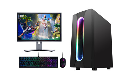 SCHNELLER Gaming PC Bundle: Intel Core i7 i5 i3 32GB RAM RTX 3050 Windows 11 - 22''