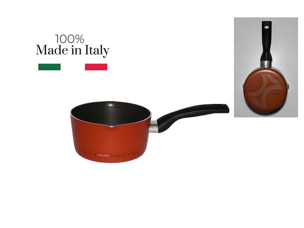 CASSERUOLA 1 MANICO MONETA ZECCHINO CM 16