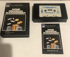 Home Financial Management Game For Atari 400 800 With Instruction Booklet