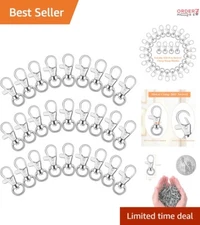 Durable 150 Pcs Keychain Swivel Snap Hooks – Versatile Crafting Essential