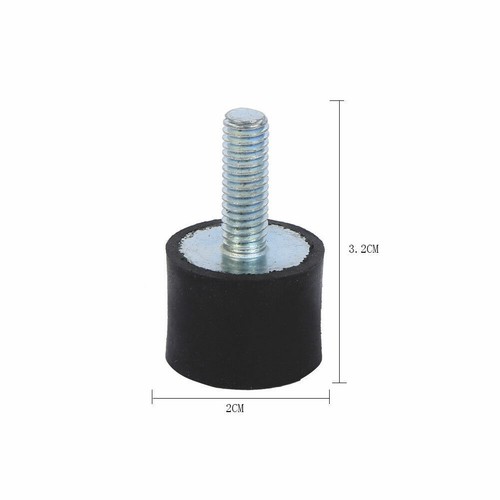4PCS Car Boat M6 6mm Rubber Shock Anti Vibration Isolator Mounts Bobbi20x 15mm - Picture 2 of 6