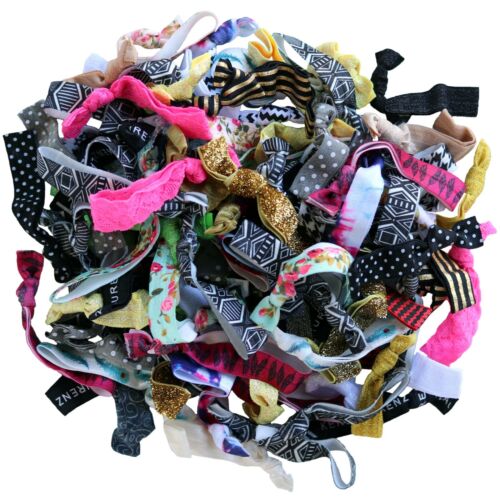 100 Hair Ties USASHIP Pre Pack elastic band ponytail holders VALUE wholesale lot - Picture 2 of 7