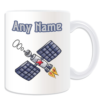 Personalisiertes Geschenk Künstlicher Satellit Becher Geldbox Tasse Kommunikation Raum