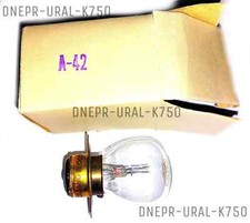 6 Volt 2-polige Scheinwerferbirne 32/21W K750, M72, Dnepr, Ural original UdSSR