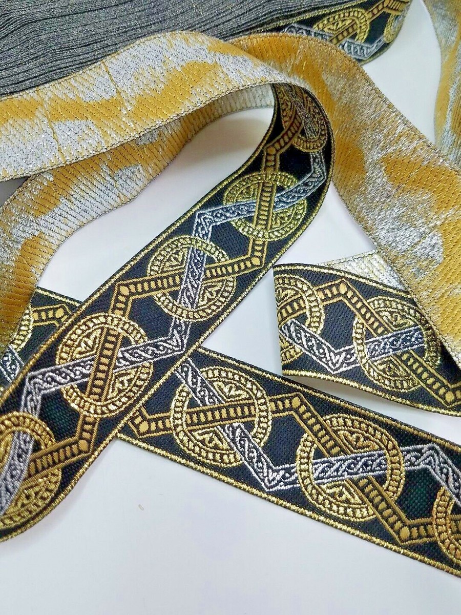 Braided Metallic Ribbon | By the yard - Gold - 1/8 Braided Metallic Ribbon | By the yard - Gold - 1/8
