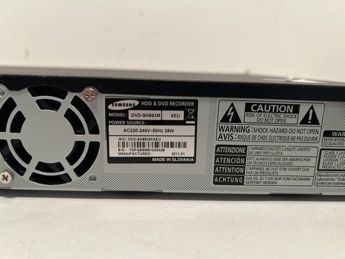 Samsung DVD-SH893M HDD & DVD Recorder 160GB Hard Disc Drive- No Remote - Picture 5 of 6