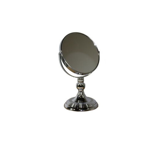 6,5 Zoll Durchmesser Chrom Make-up Spiegel, x7 Vergrößerung, silberne Oberfläche - Bild 1 von 1