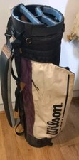 Vintage Wilson Pencil Sunday Carry Golf Bag Purple White