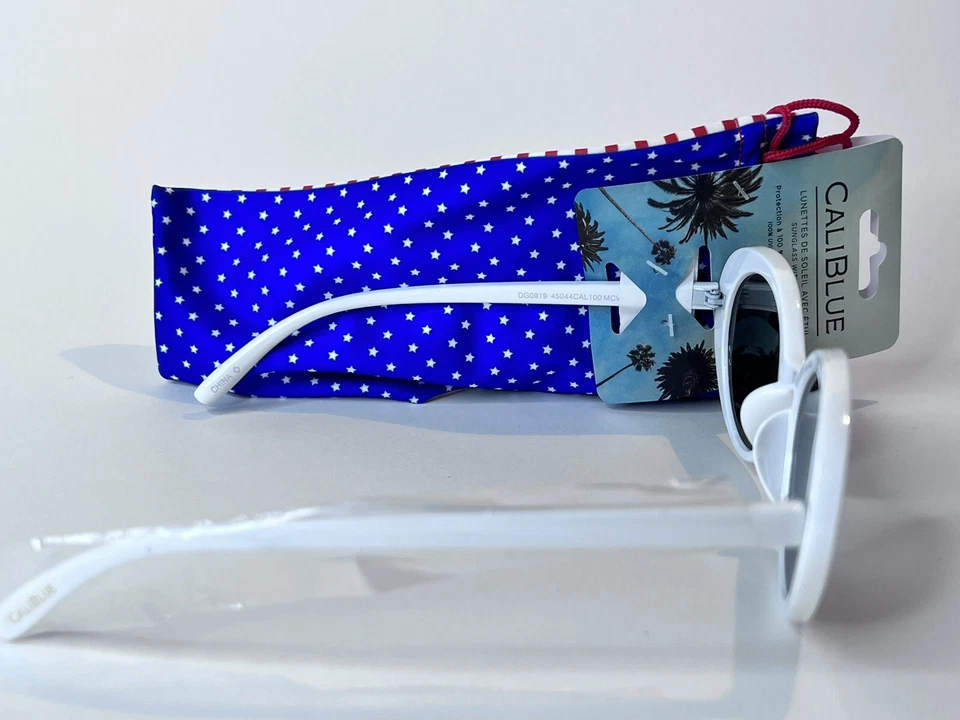 Gafas de sol Foster Grant CALIBLUE blancas ovaladas doradas estrella con bolsa 100 % UV 45044CAL100 Foto 4 de 4