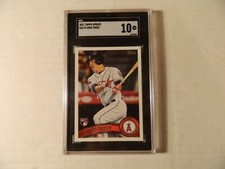 2011 Topps Update Rookie Card of Mike Trout - Angels  Superstar  SGC  10  Grade