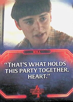 2023 Zerocool Topps Stranger Things Season 4 Card Q-18 Will Byers