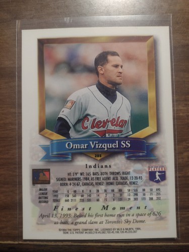 Greg Pirkl, Omar Vizquel, & Jose Vizcaino Topps Finest - Picture 3 of 4