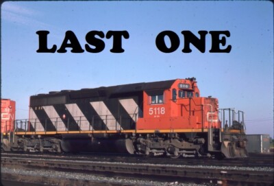 CANADIAN NATIONAL RAILROAD CN CNR EDSON SD40 5118 KODACHROME ORIGINAL SLIDE X