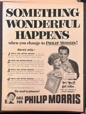VTG Lucille Ball Lucy Desi Arnaz 'Something Wonderful Happens' Philip Morris Ad