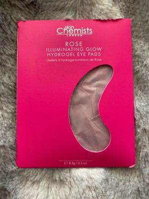 Skin Chemists Rose Illuminating Glow Hydrogel Eye Pads .3oz / 8.5g One Pair