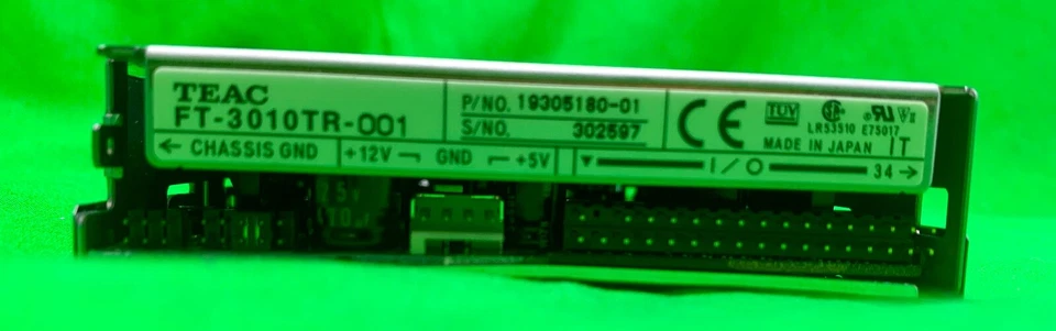 TEAC Micro Streamer Mini Data Cartridge Unit | FT-3010TR-001 | P/NO 19305180-01 - Image 2 of 3