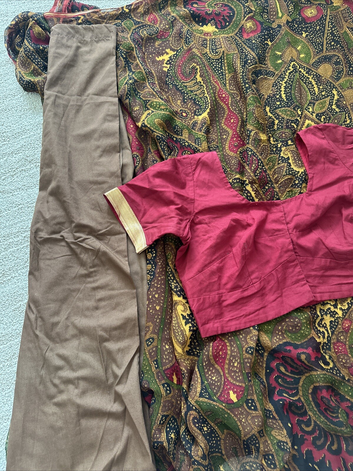 Printed Georgette Sari - image 10