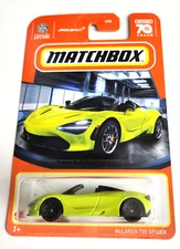 Matchbox Mclaren 720 Spider Lime green - 2023 Basic Car
