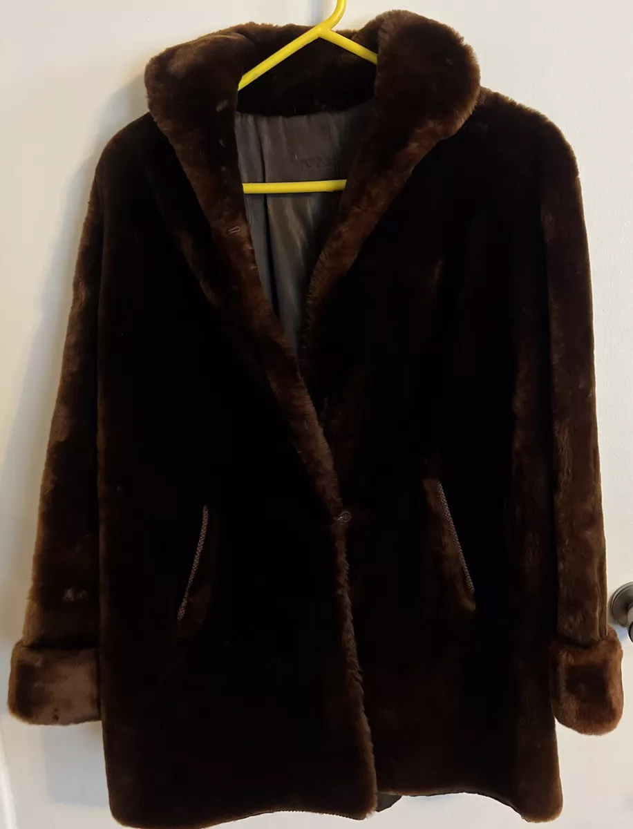Vintage Beau Mouton Original Lamb Fur Coat Woman s