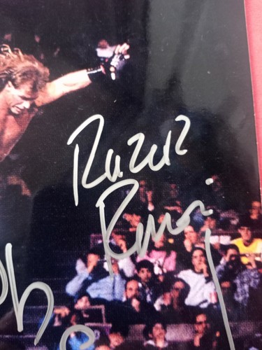 SCOTT HALL RAZOR RAMON SHAWN MICHAELS Signed 8x10 Photo Wrestlemania X Ladder - Picture 2 of 6