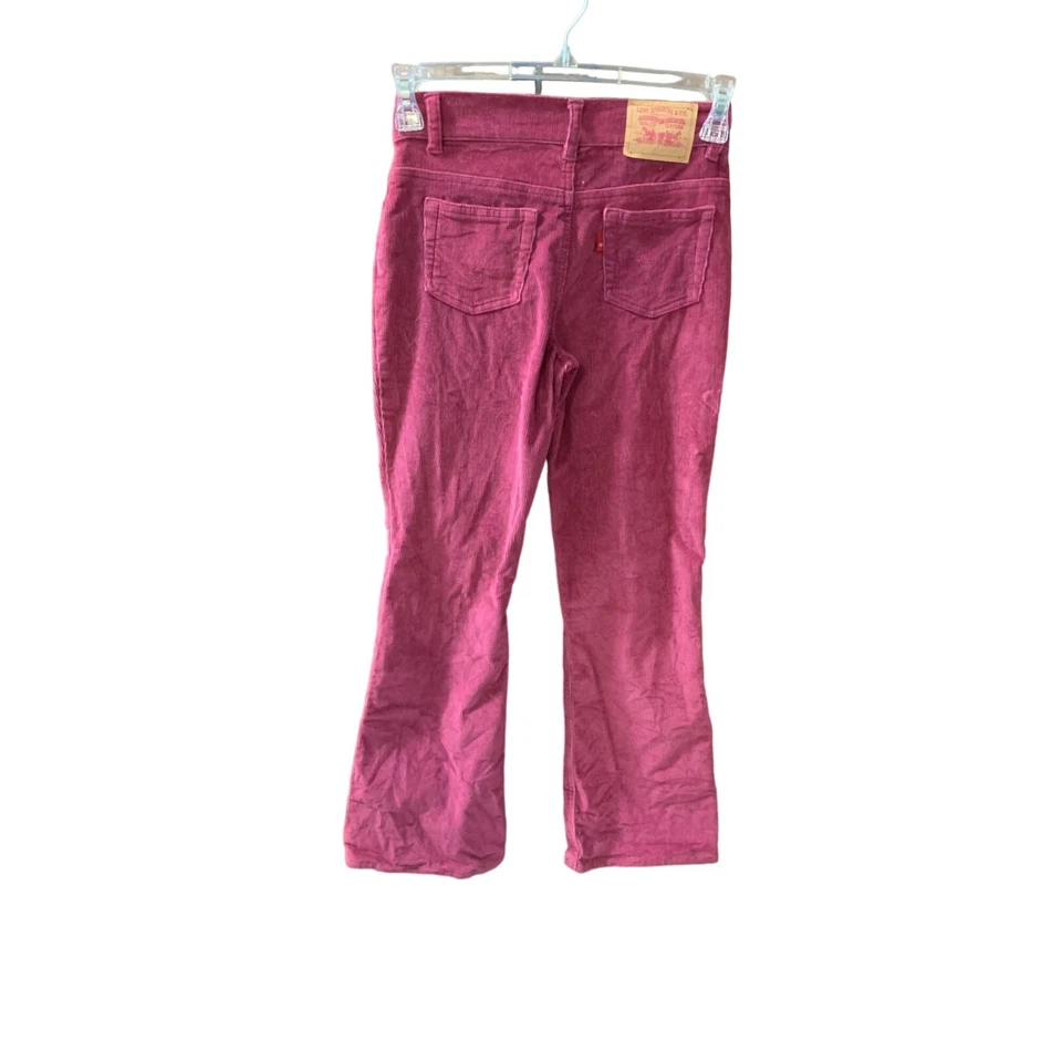Pantalones de pana Levis Jeans para niñas talla 12 corte boot malva Foto 2 de 4