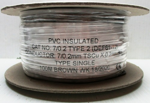 Model Railway/Railroad Layout/Point Motor Wire 2 x 100m Rolls DealE 7/0.2mm 1.4A - Picture 5 of 8