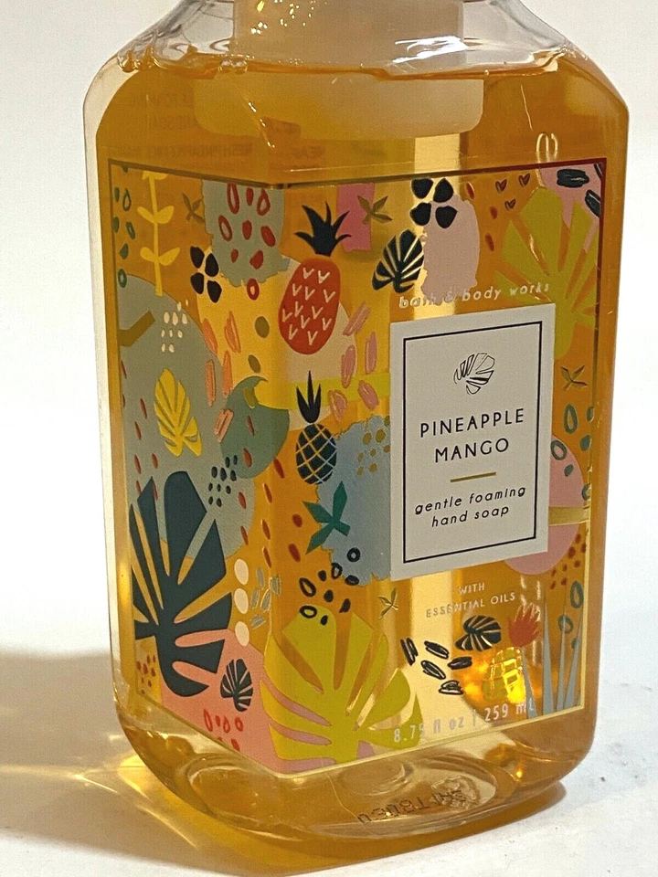 1 BATH & BODY WORKS PINEAPPLE MANGO GENTLE FOAMING HAND SOAP WASH 8.75 FL OZ NEW - Image 2 of 3