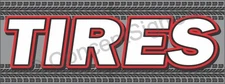 2'x5' TIRES BANNER Outdoor Indoor Sign Sale Wheels Rims Auto Repair Fix Used New