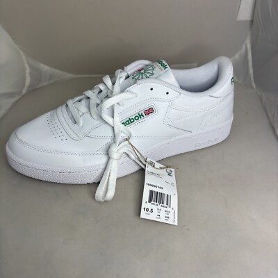 Left!!  ***One Shoe*** Reebok Club C 85 Mens Trainers - White 10.5 Shoes New
