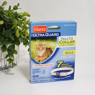 Hartz UltraGuard Flea & Tick Collar for Cats & Kittens 7 Month protection White