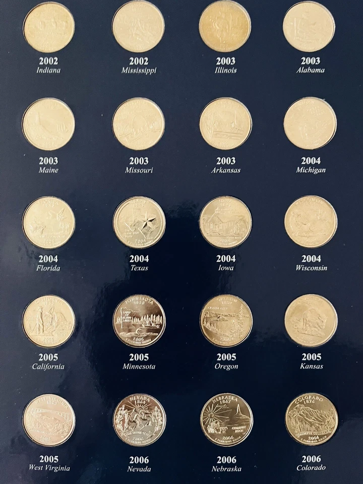 1999 - 2009 State & Territory Quarters Complete Philadelphia Mint Set  “MS / BU” - Image 4 of 4